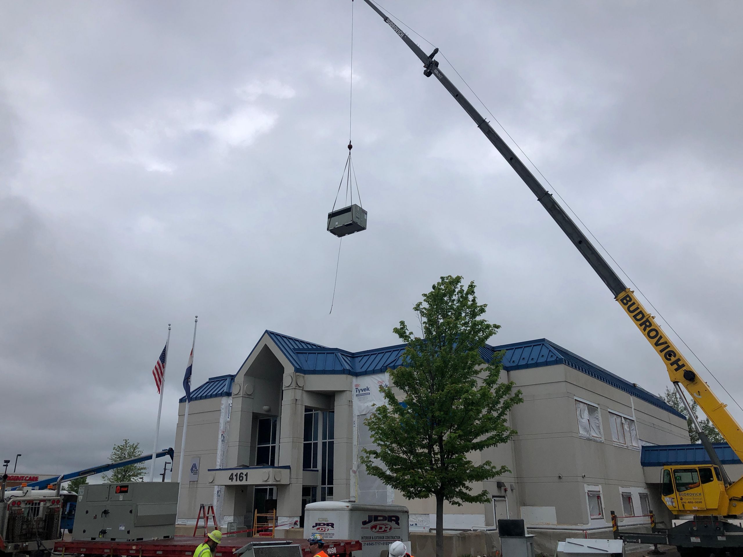 hvac work being completed at west community credit union