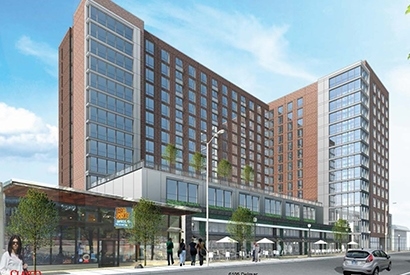 rendering of the everly in the loop