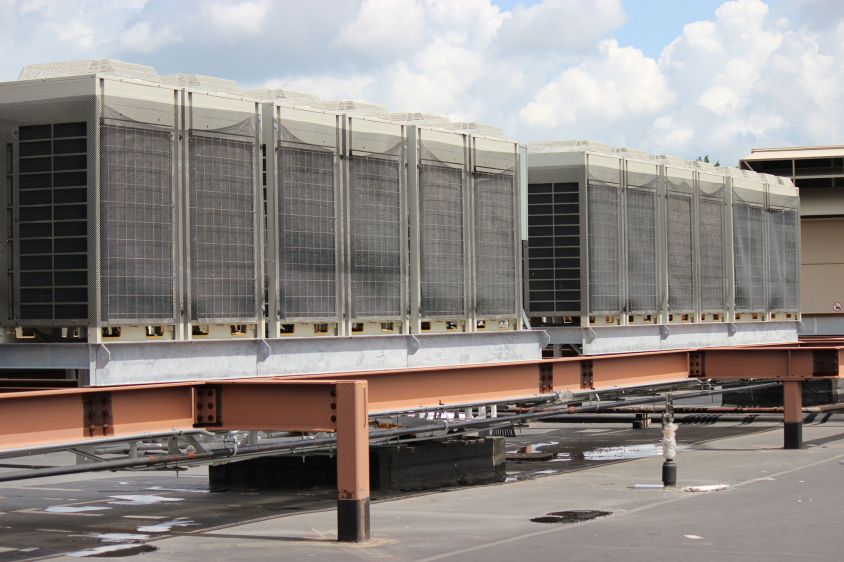 hvac system on roof