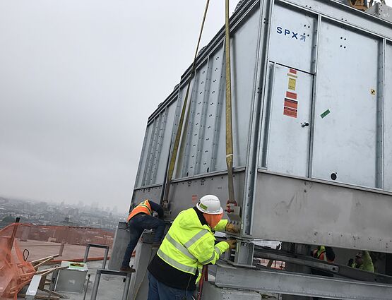 cooling tower installation